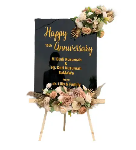 Papan Bunga Akrilik Growong