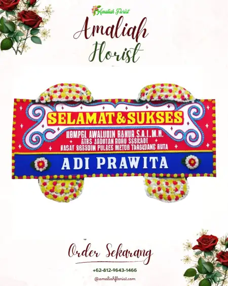 Papan Bunga Ucapan Selamat Growong